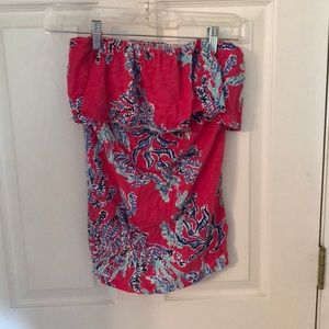 Lilly Pulitzer strapless top